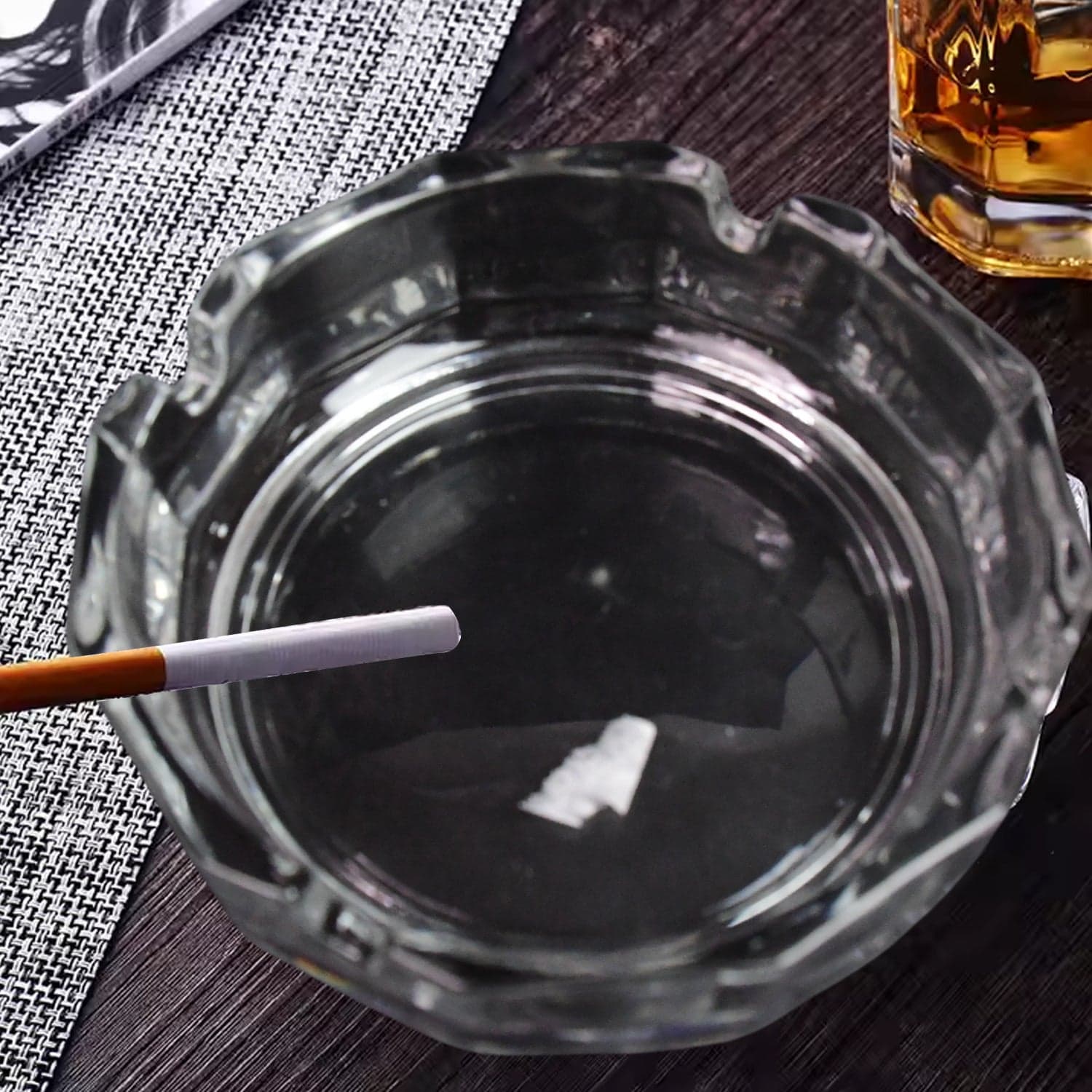 Transparent Ashtray Cigarettes Holder thumbnail 3