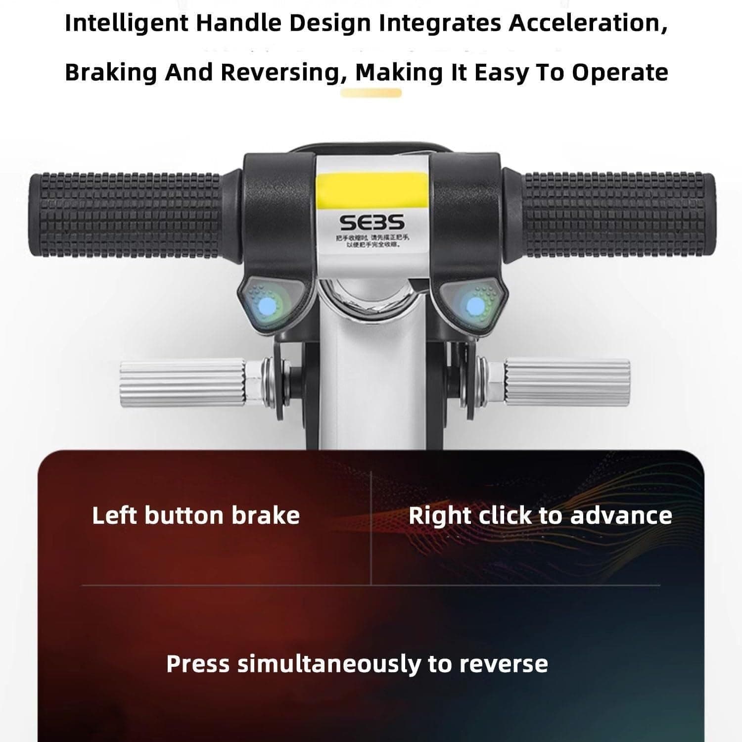 Electric suitcase smart driving luggage electric suitcase scooter with removable battery speed (1 Pc) thumbnail 6