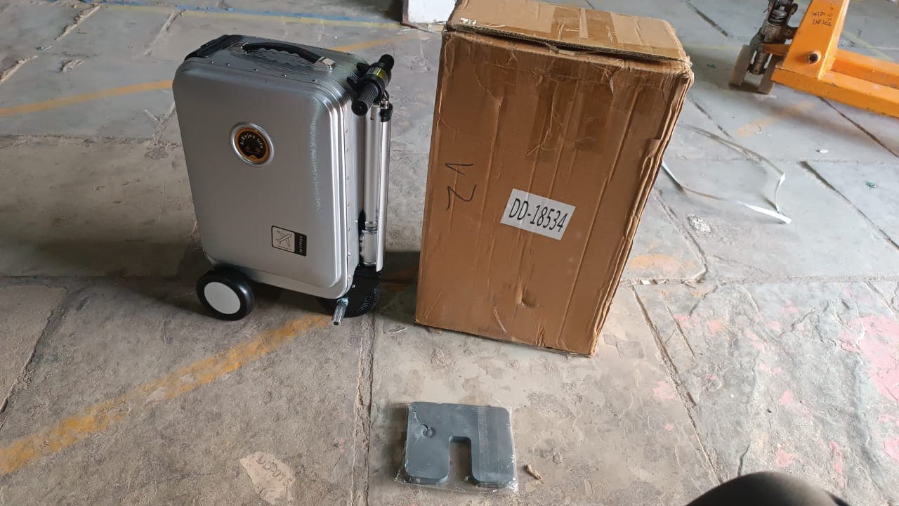Electric suitcase smart driving luggage electric suitcase scooter with removable battery speed (1 Pc) thumbnail 7