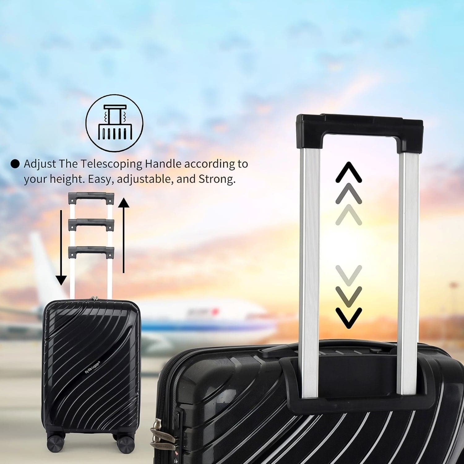 18535 3In1 Big Suitcases Luggage  N Wheels No1 thumbnail 2