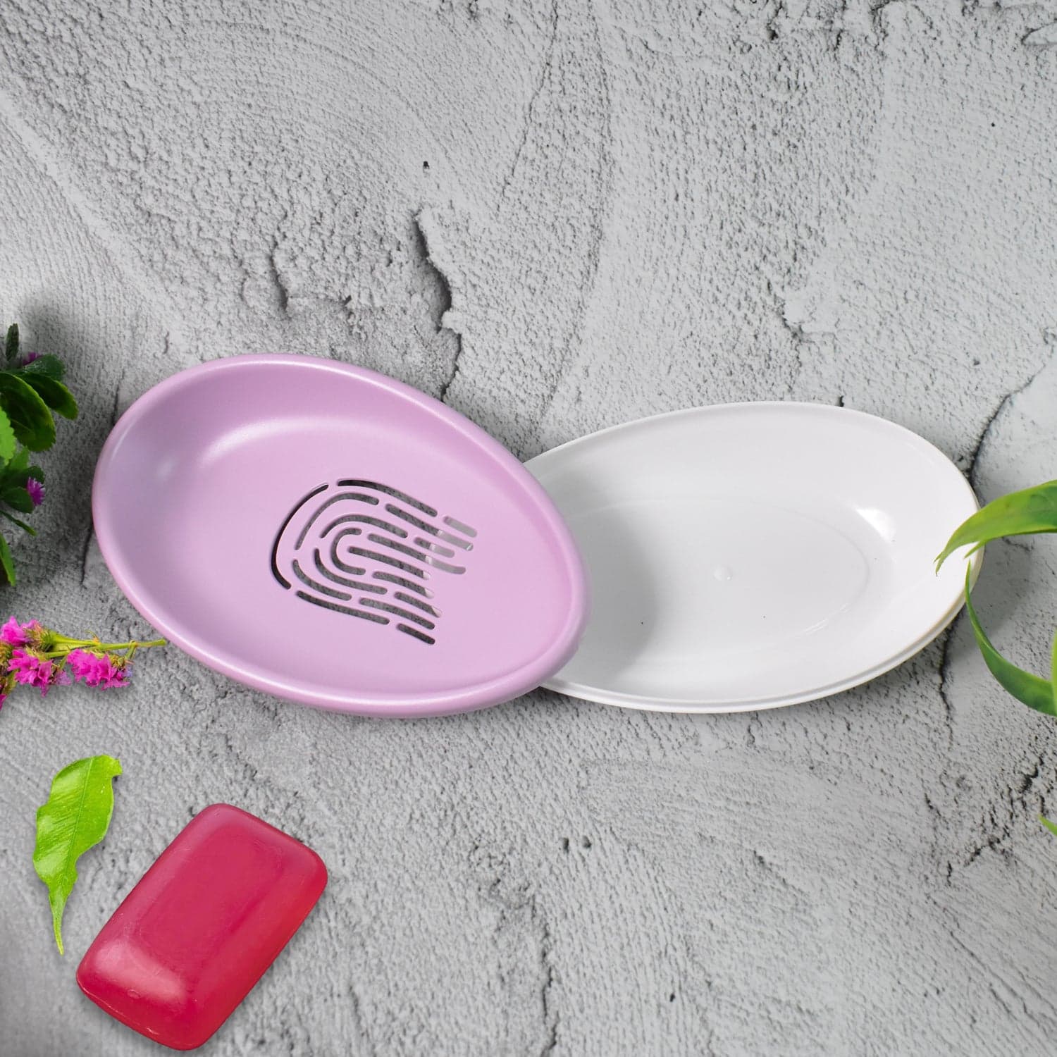Plastic Soap Dish with Drain, Soap Holder Double-layer ,Sabudani (1 Pc) thumbnail 3