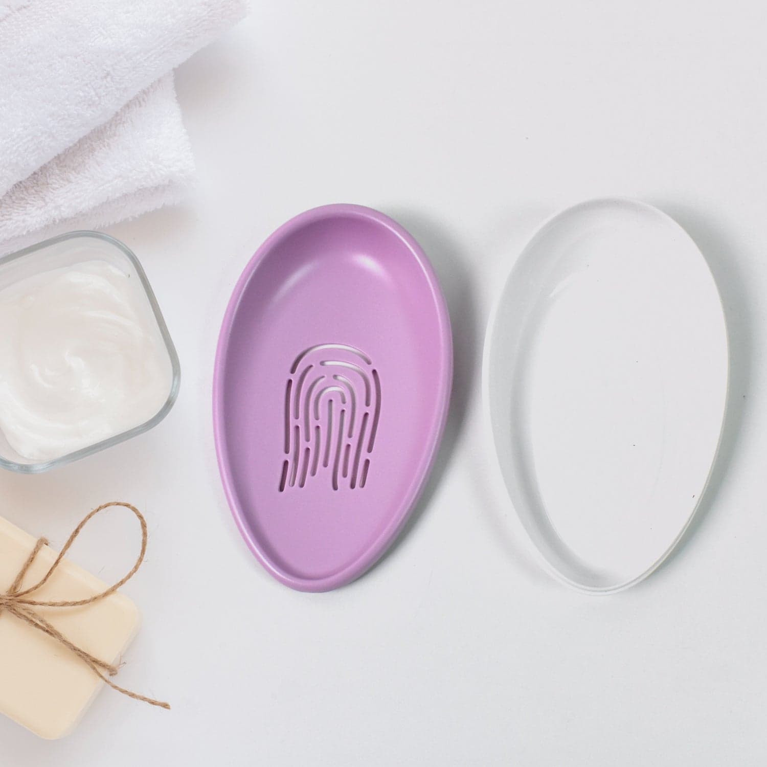 Plastic Soap Dish with Drain, Soap Holder Double-layer ,Sabudani (1 Pc) thumbnail 5