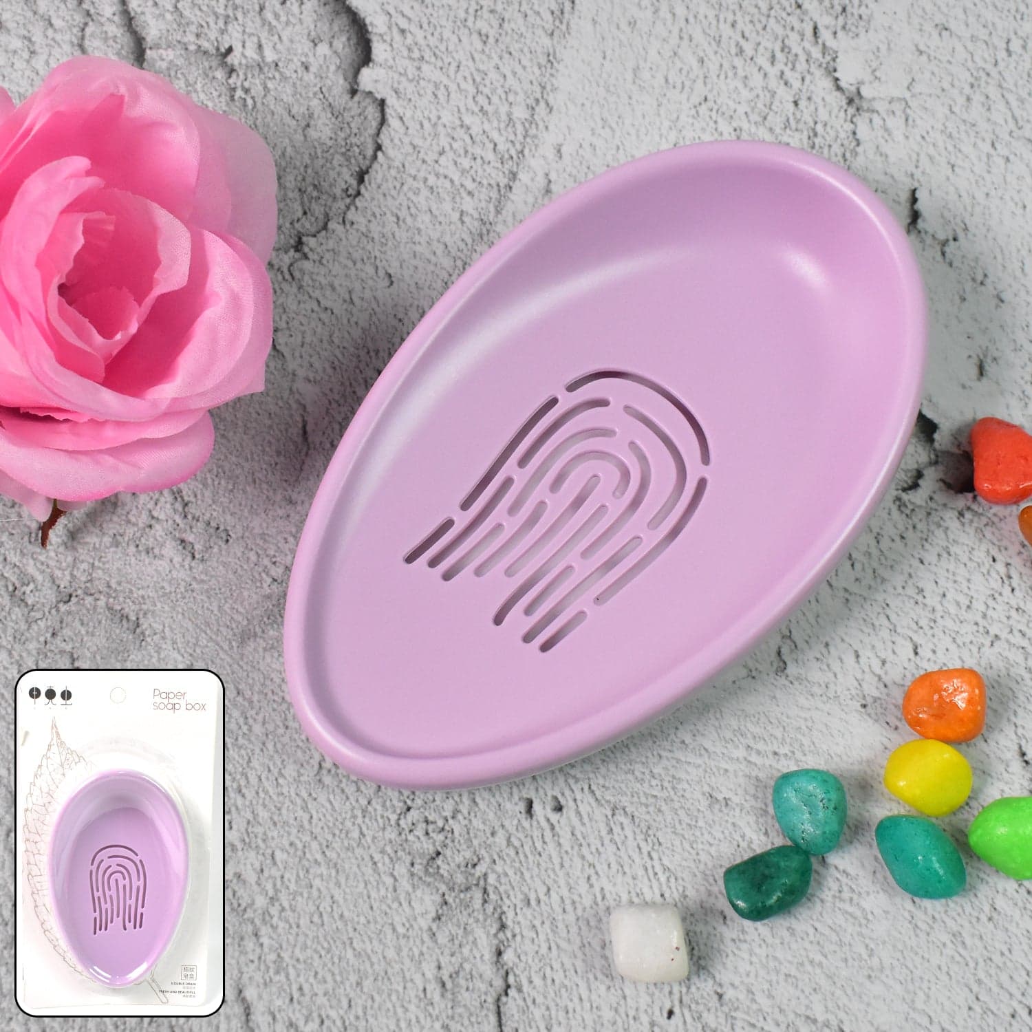 Plastic Soap Dish with Drain, Soap Holder Double-layer ,Sabudani (1 Pc) thumbnail 6