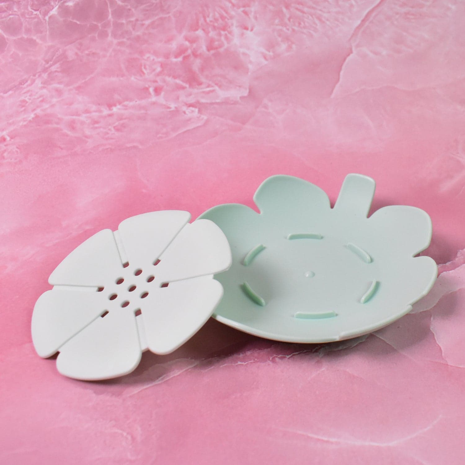 Plastic Flowers Soap Dish Bathroom Accessories Set Shower Gift ,Sabudani (1 Pc) thumbnail 3
