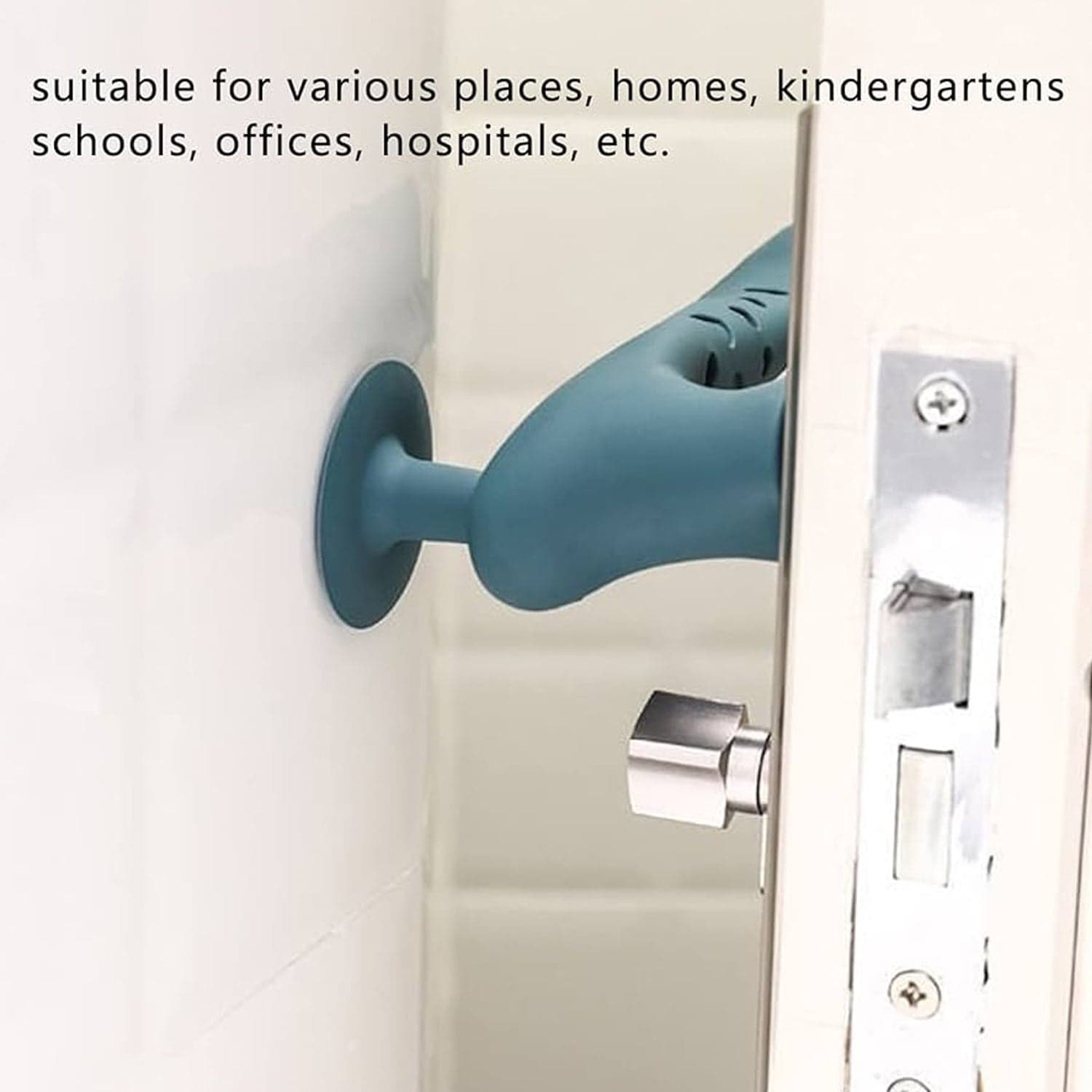 Silicone Door Handle Cover with Suction Cup (1 Pc / Mix Color) thumbnail 4