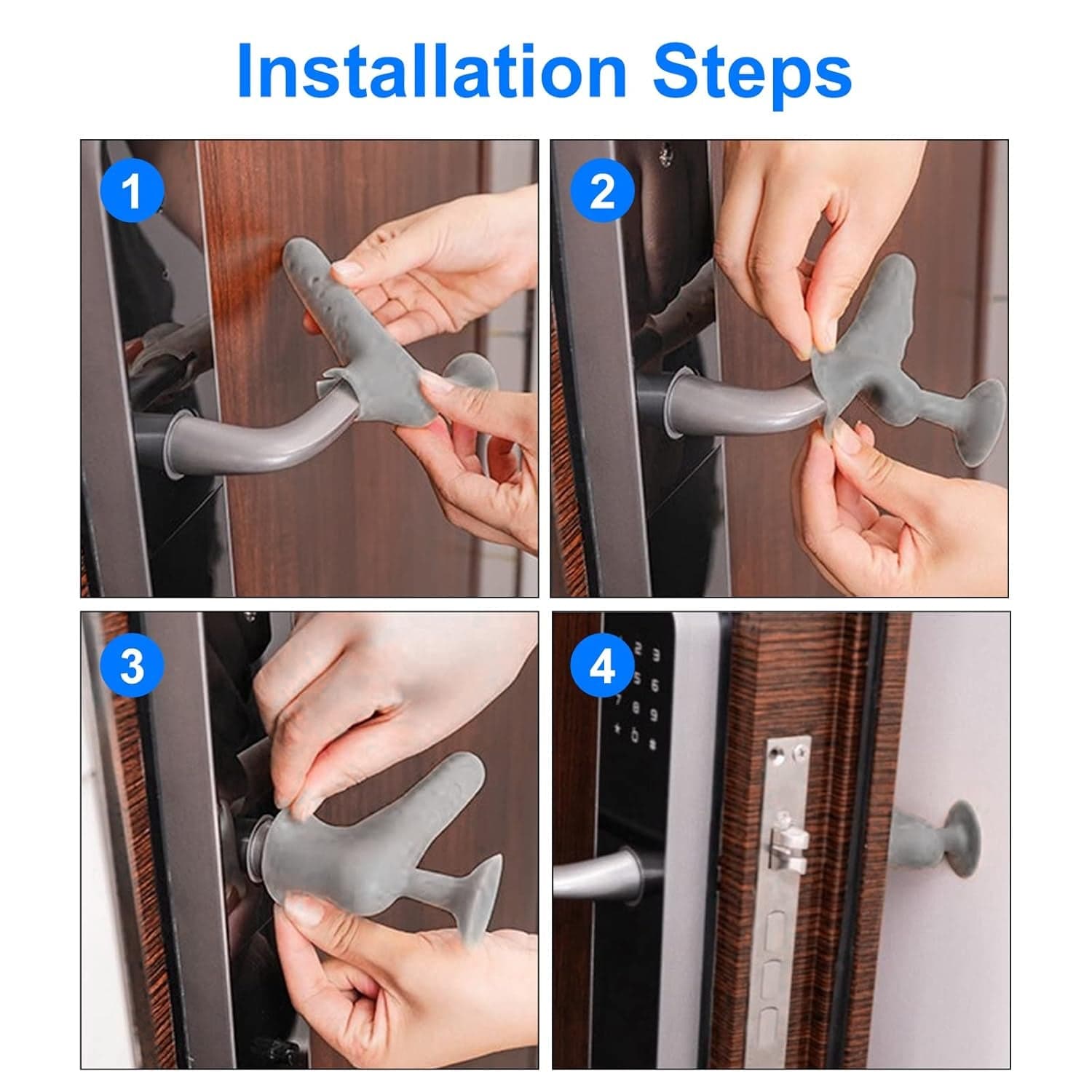 Silicone Door Handle Cover with Suction Cup (1 Pc / Mix Color) thumbnail 7