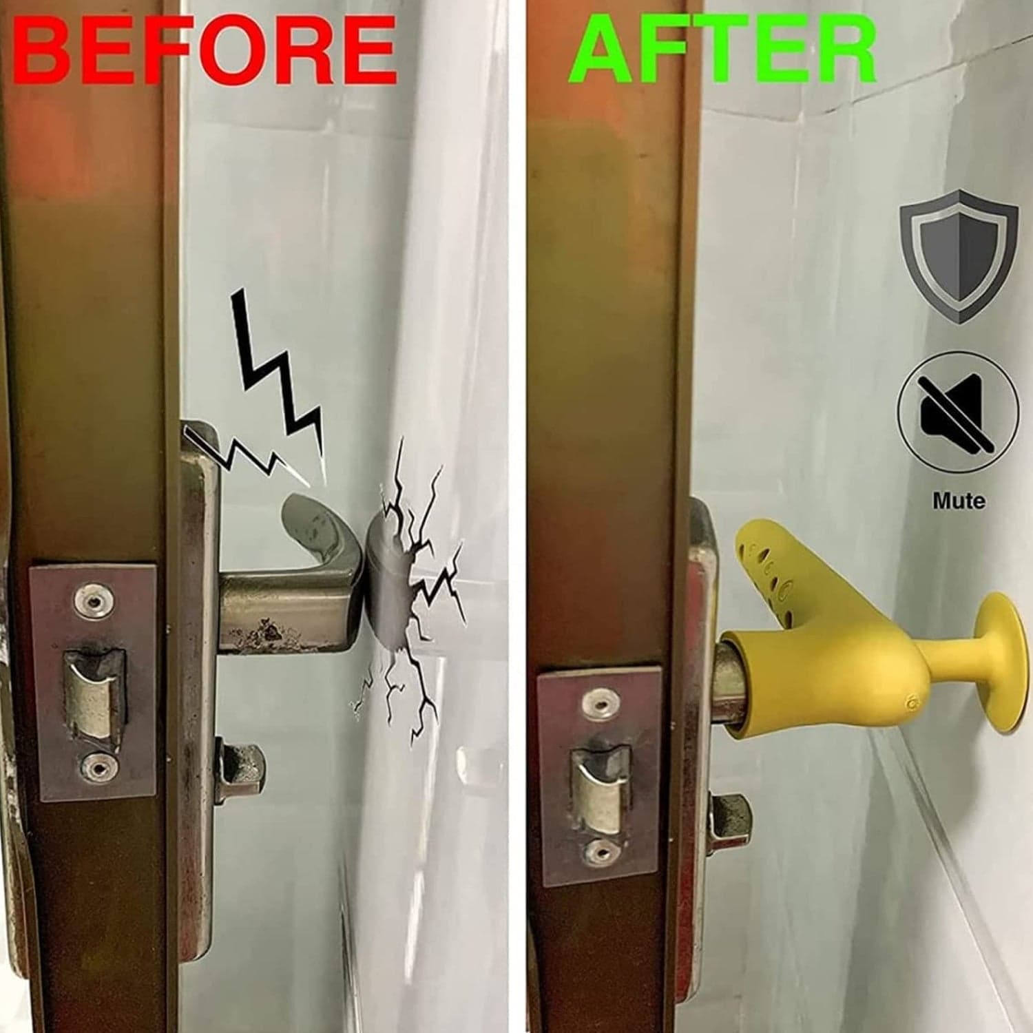 Silicone Door Handle Cover with Suction Cup (1 Pc / Mix Color) thumbnail 8