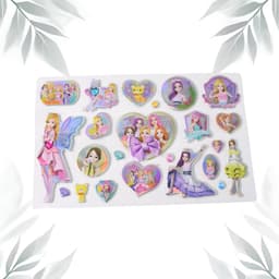Multipurpose Adhesive 3D Stickers (1 Sheet / Mix Design)