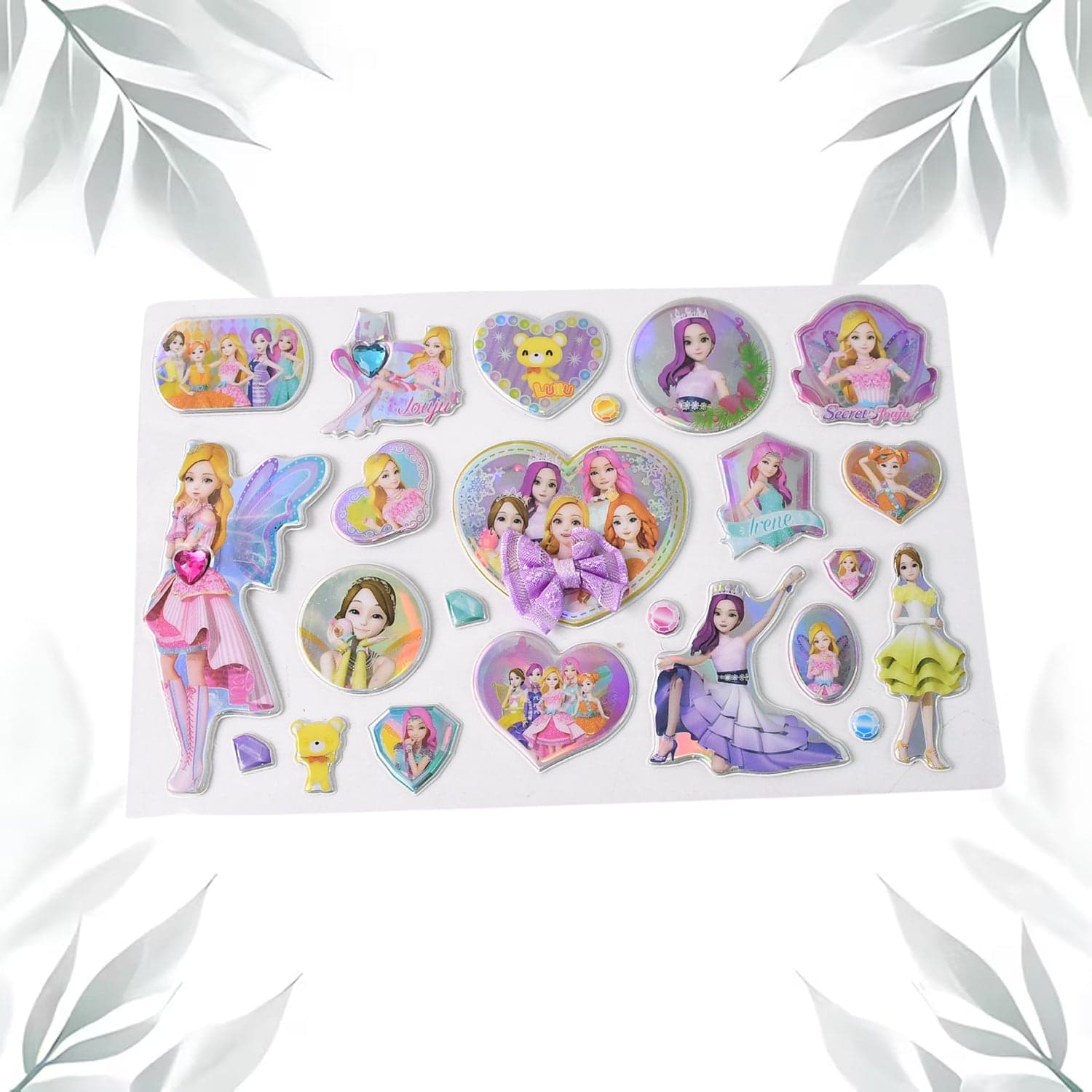 Multipurpose Adhesive 3D Stickers (1 Sheet / Mix Design) thumbnail 1