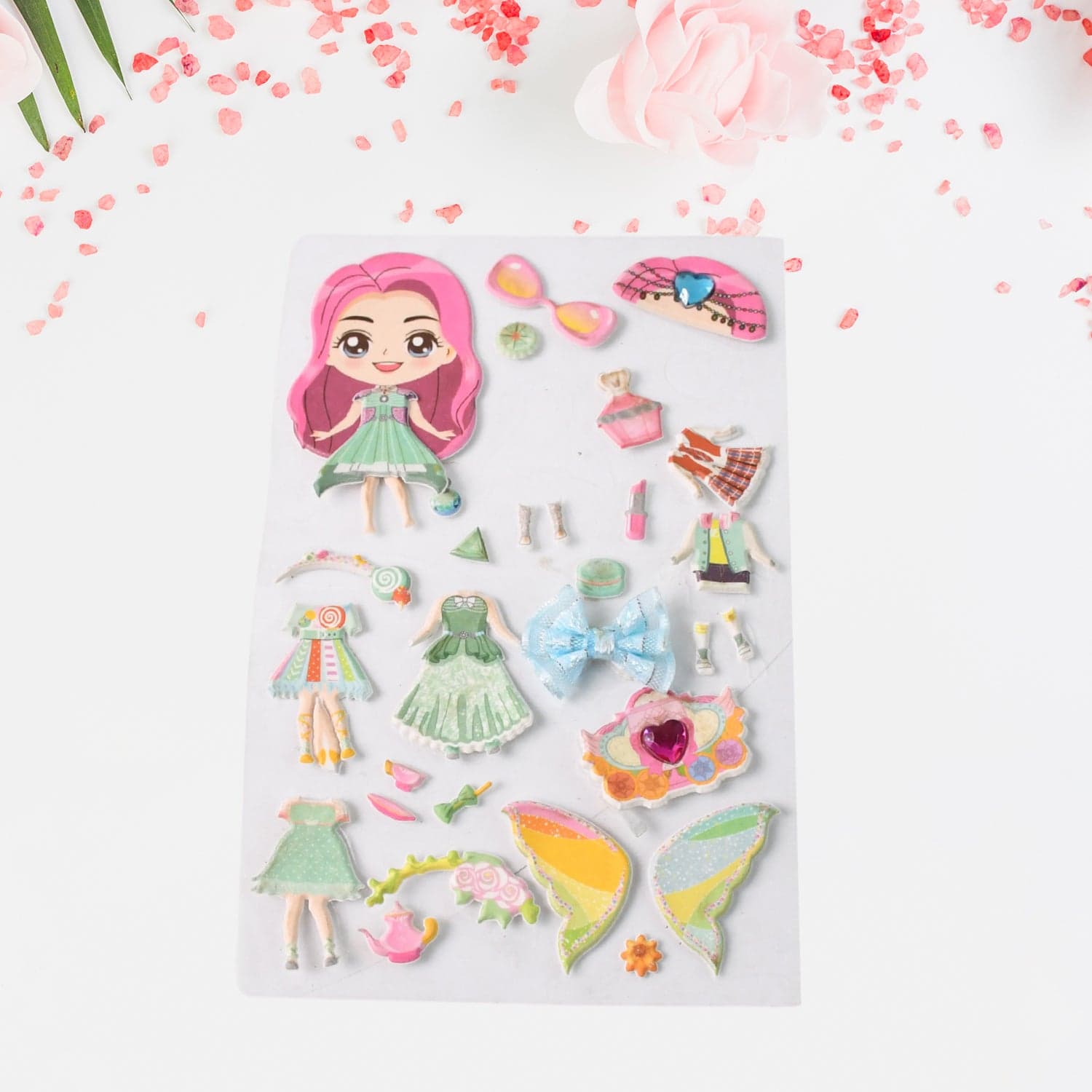 Multipurpose Adhesive 3D Stickers (1 Sheet / Mix Design) thumbnail 3