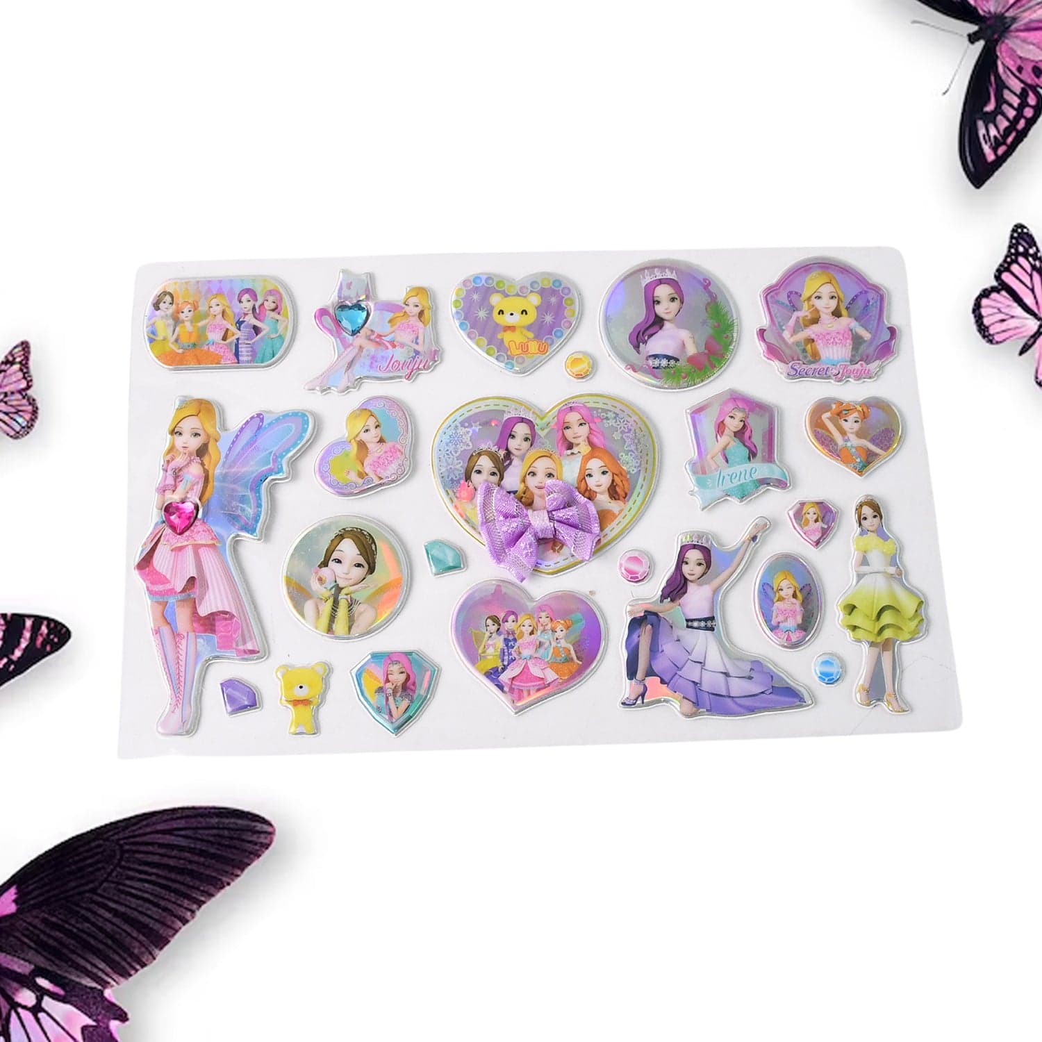 Multipurpose Adhesive 3D Stickers (1 Sheet / Mix Design) thumbnail 4