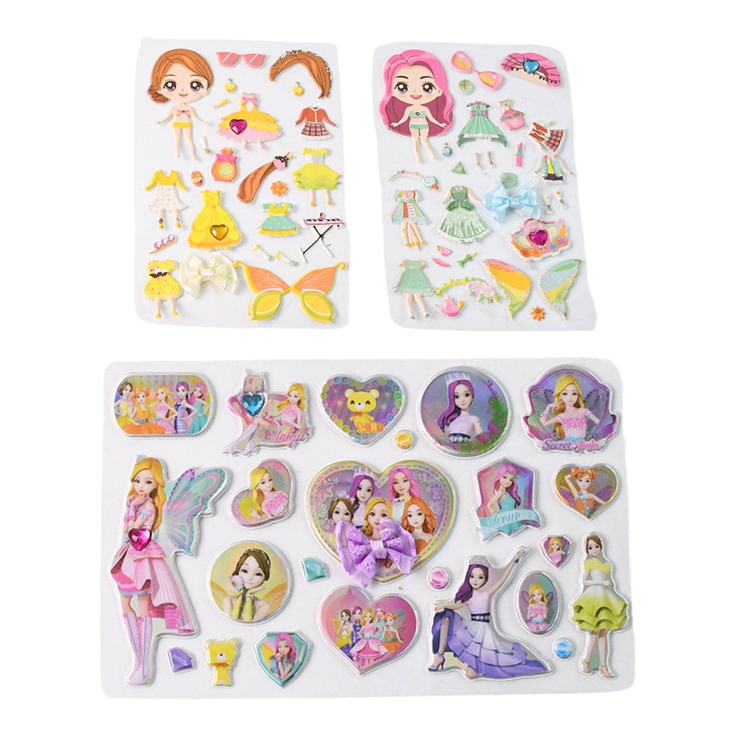 Multipurpose Adhesive 3D Stickers (1 Sheet / Mix Design) thumbnail 5