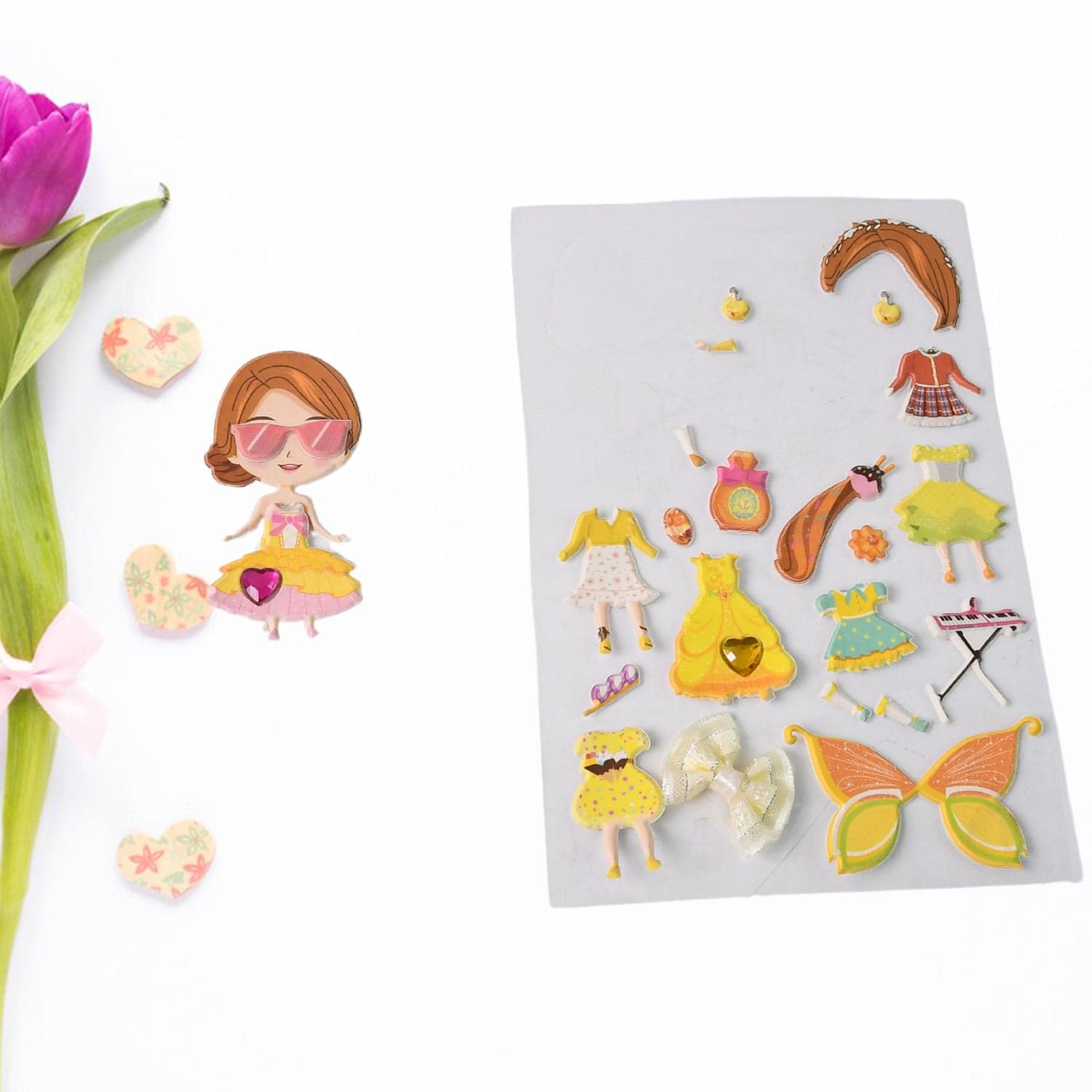 Multipurpose Adhesive 3D Stickers (1 Sheet / Mix Design) thumbnail 9