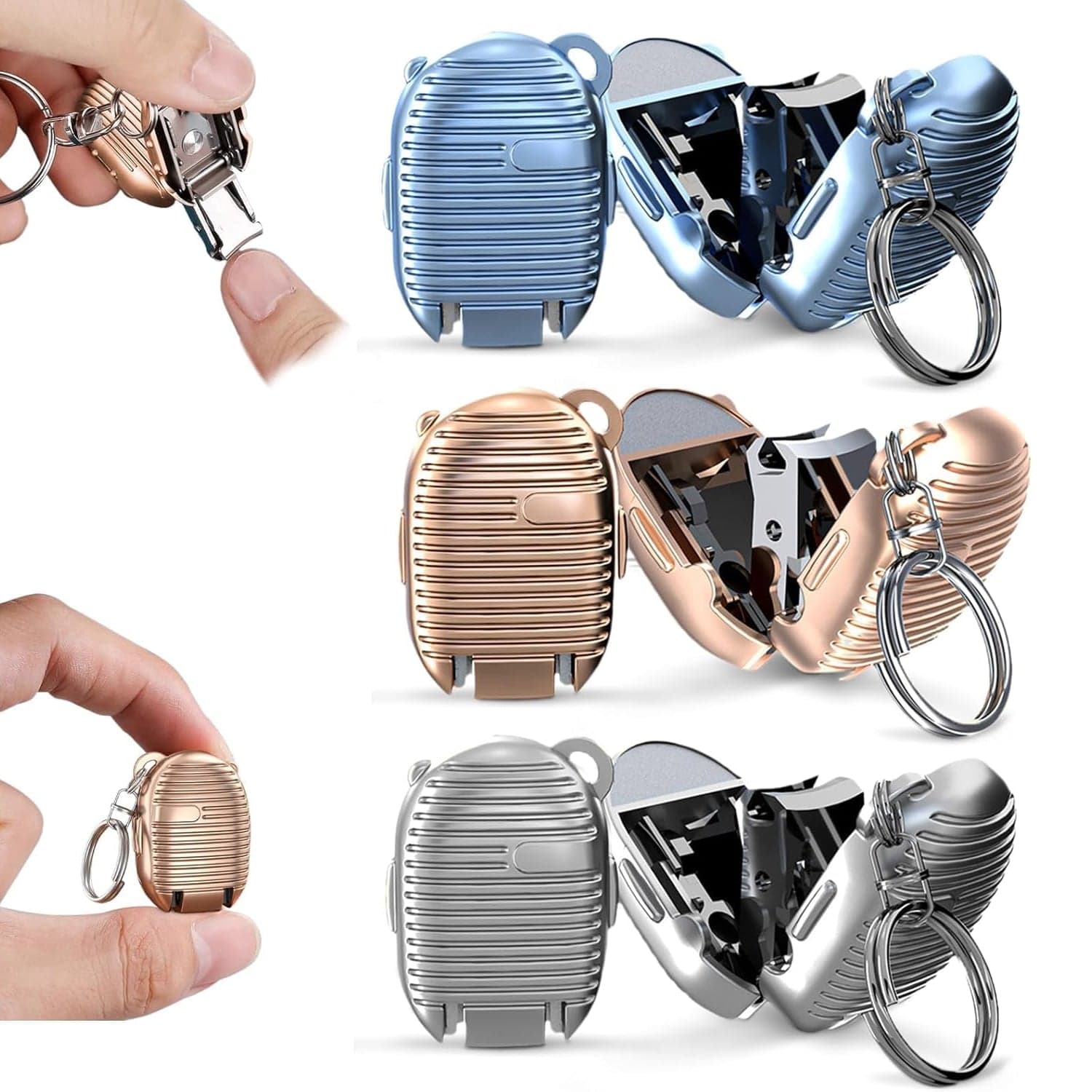 Keychain Nail Clipper | Small Nail Clippers Multicolor (1 Pc) thumbnail 1