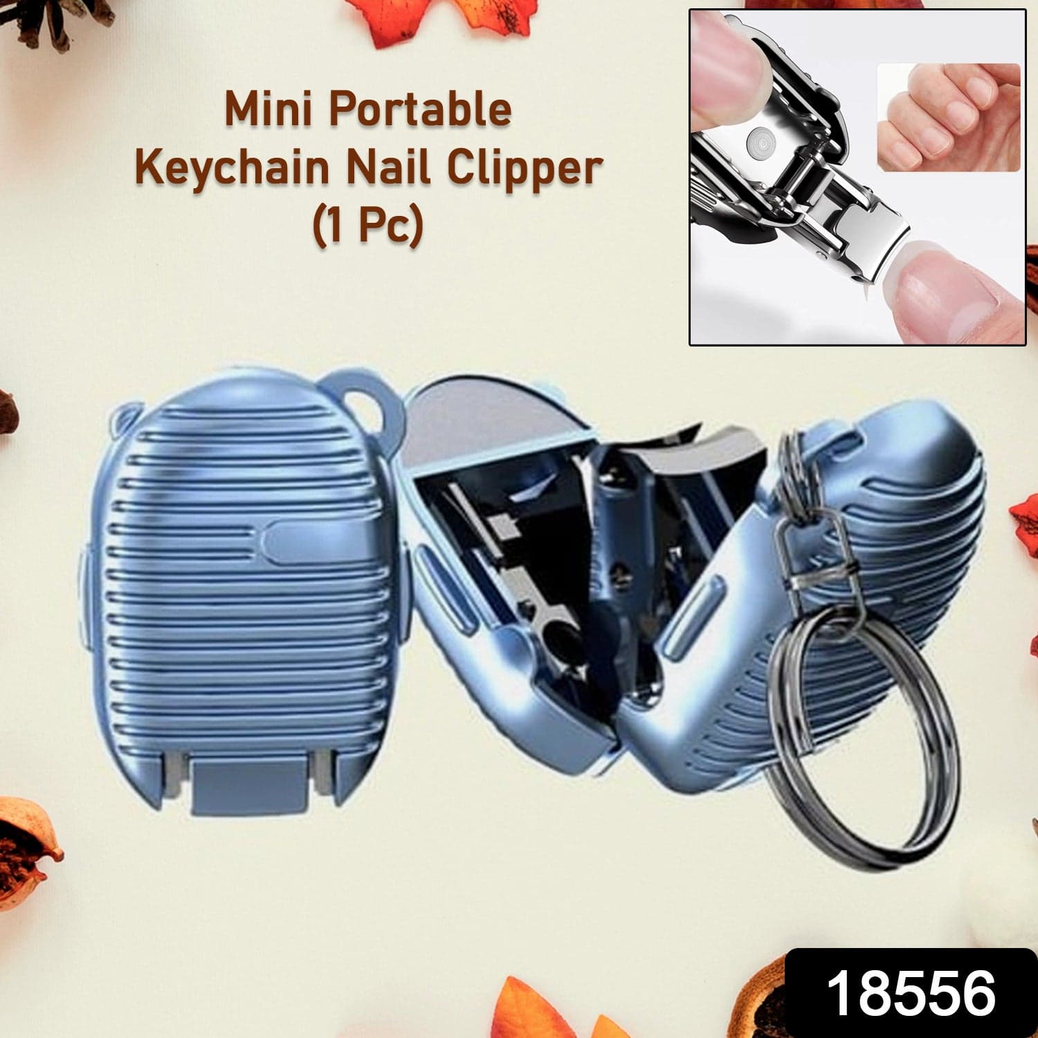 Keychain Nail Clipper | Small Nail Clippers Multicolor (1 Pc) thumbnail 2