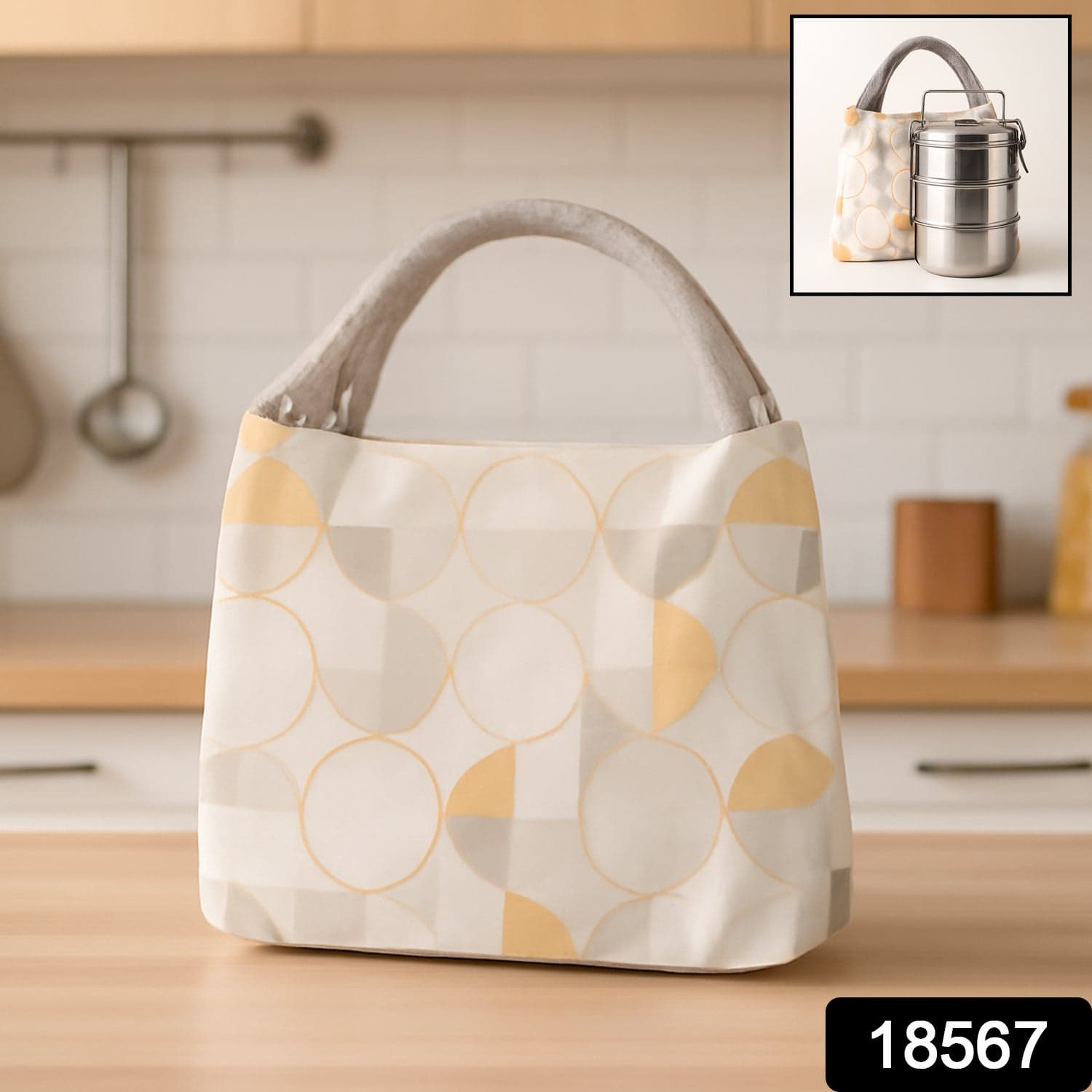 Lunch Bag for Women Men Insulated Lunch Bag (1 Pc / Mix Color) thumbnail 2
