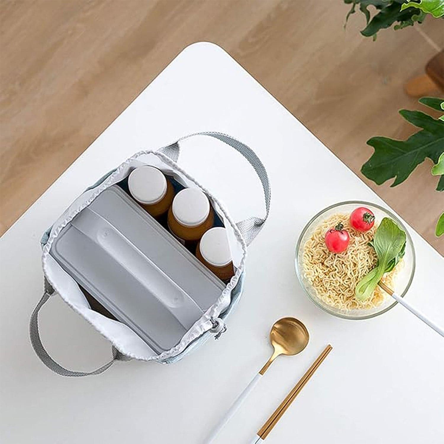 Lunch Bag for Women Men Insulated Lunch Bag (1 Pc / Mix Color & Design) thumbnail 4