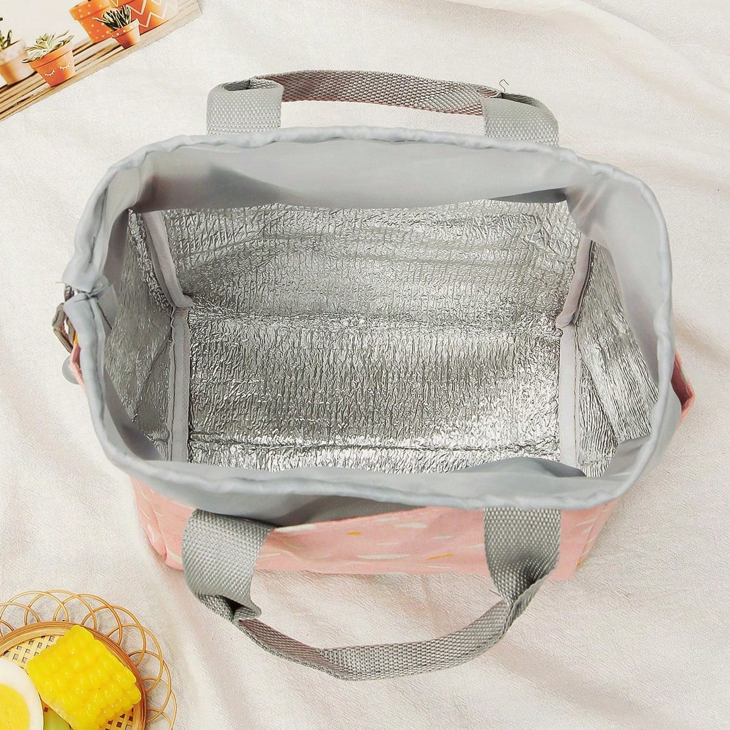 Lunch Bag for Women Men Insulated Lunch Bag (1 Pc / Mix Color & Design) thumbnail 8