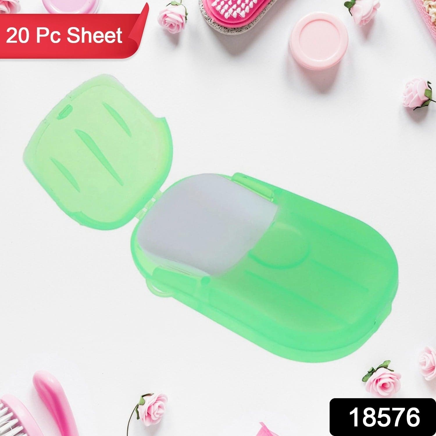 Travel Paper Soap Sheet with Mini Box (20 Sheets in a Pack Approx / Mix Color) thumbnail 2