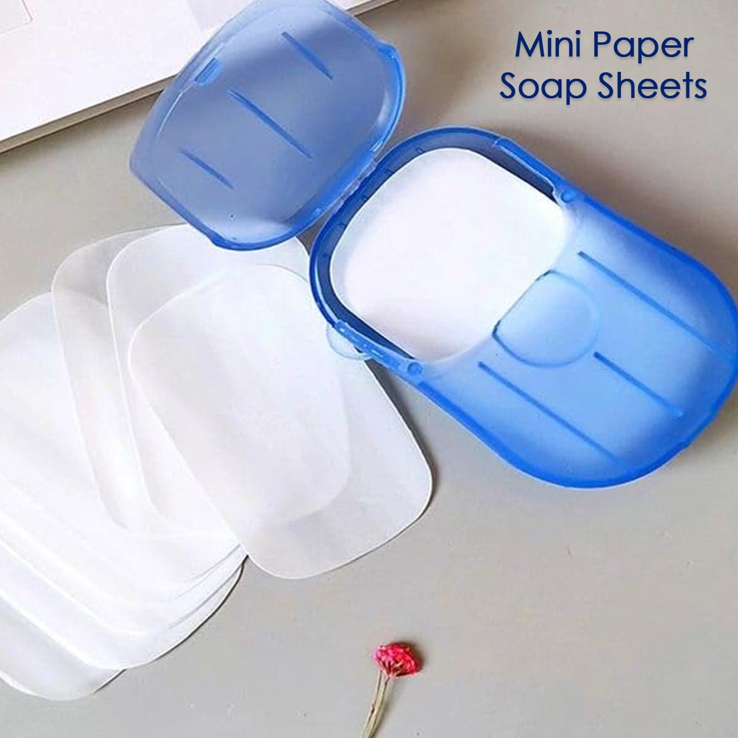 Travel Paper Soap Sheet with Mini Box (20 Sheets in a Pack Approx / Mix Color) thumbnail 3