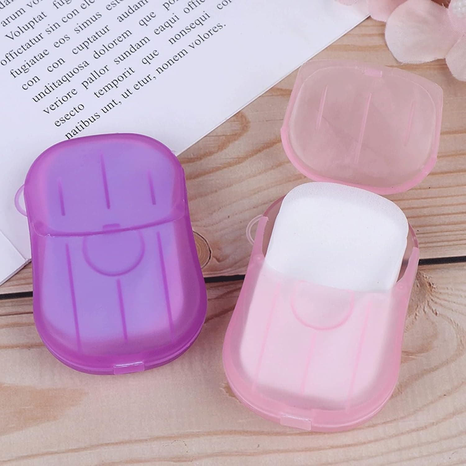 Travel Paper Soap Sheet with Mini Box (20 Sheets in a Pack Approx / Mix Color) thumbnail 8