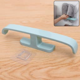 Bathroom Towel Slipper Hanging Rack Self Adhesive Wall Mounted (1 Pc)