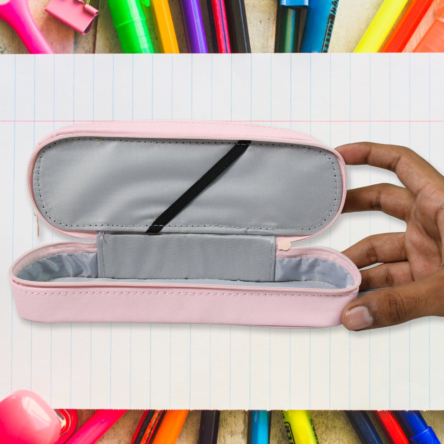 Double Layer Large Capacity With Multi-Functional Pencil Case (1 Pc) thumbnail 4