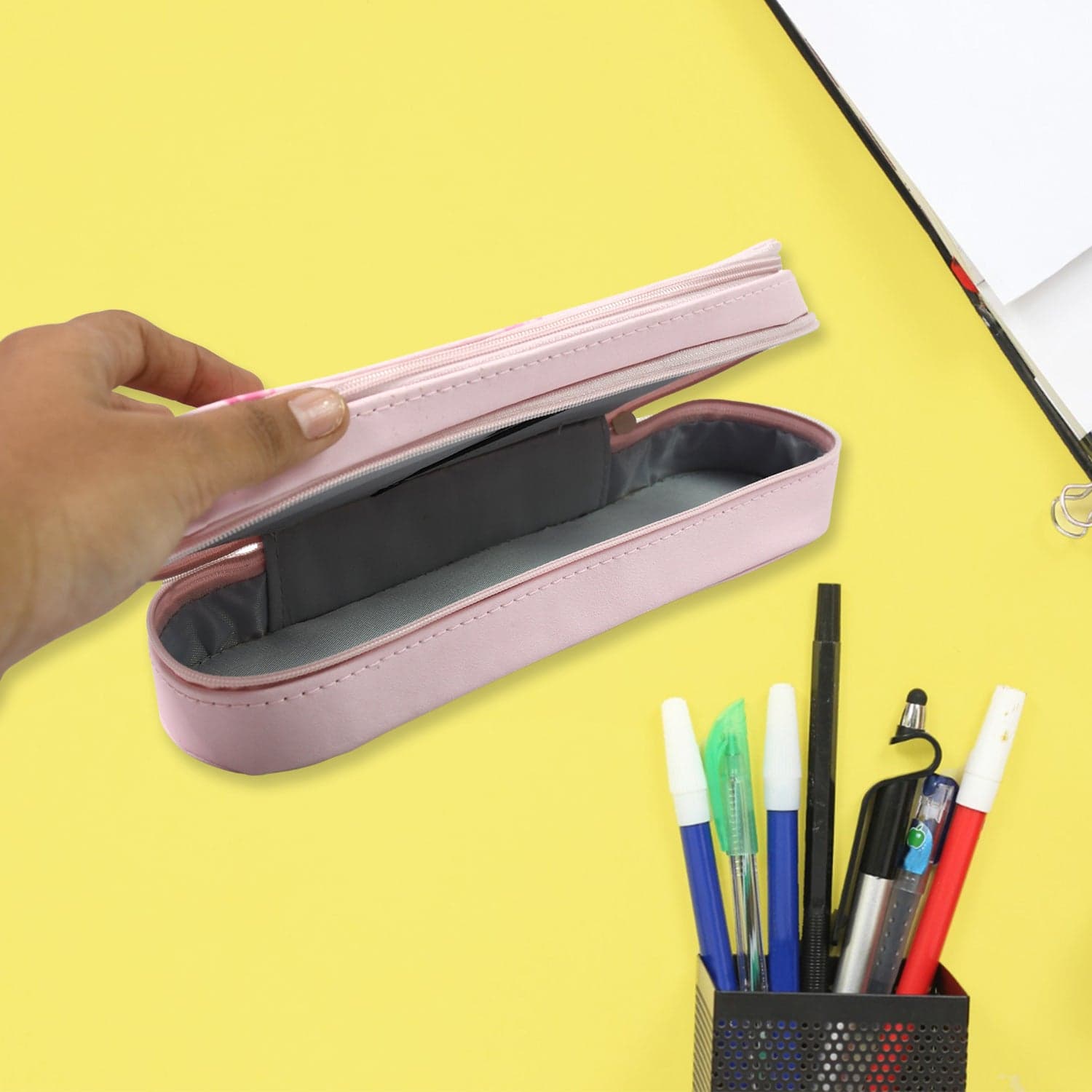Double Layer Large Capacity With Multi-Functional Pencil Case (1 Pc) thumbnail 6