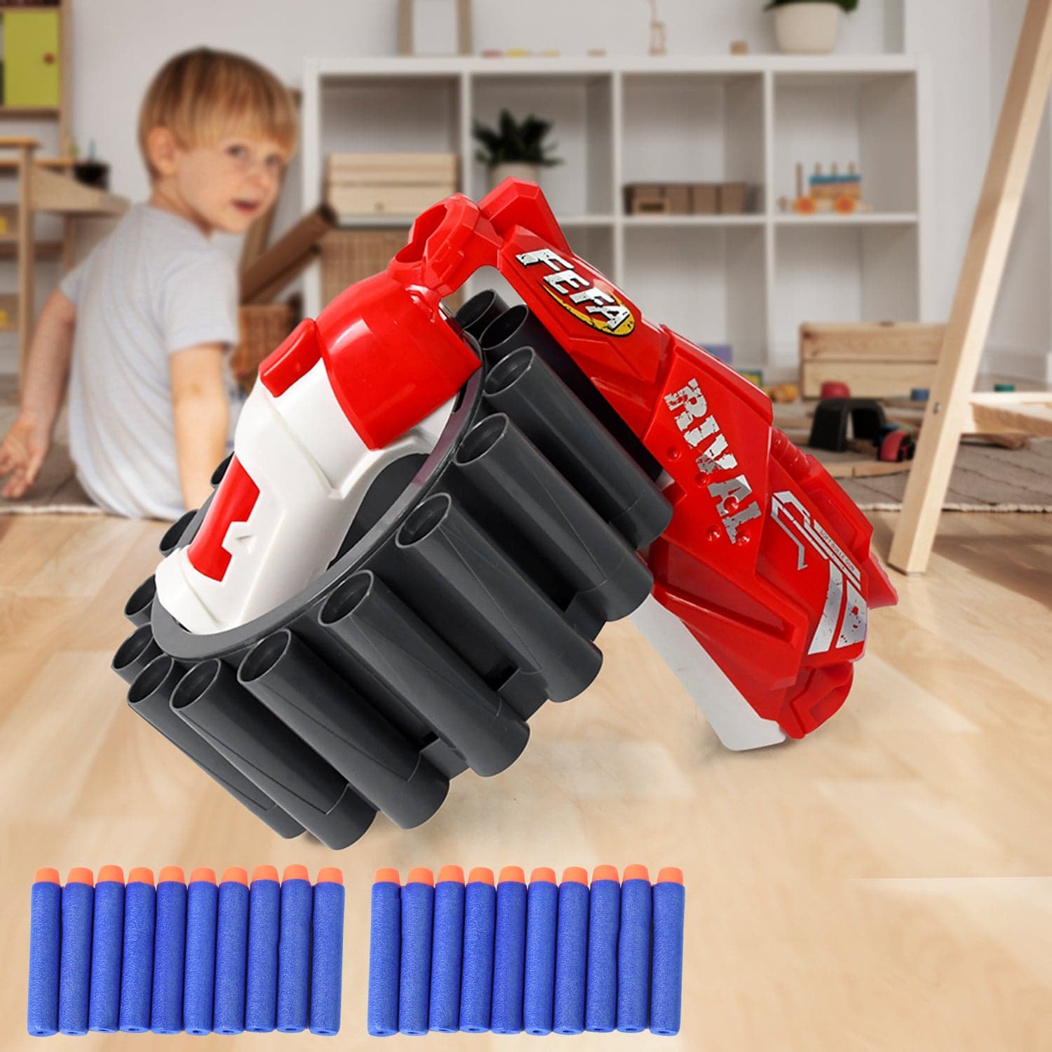 Amazing Toy Gun, Gun for Children, 20 Soft Bullets (1 Set) thumbnail 1