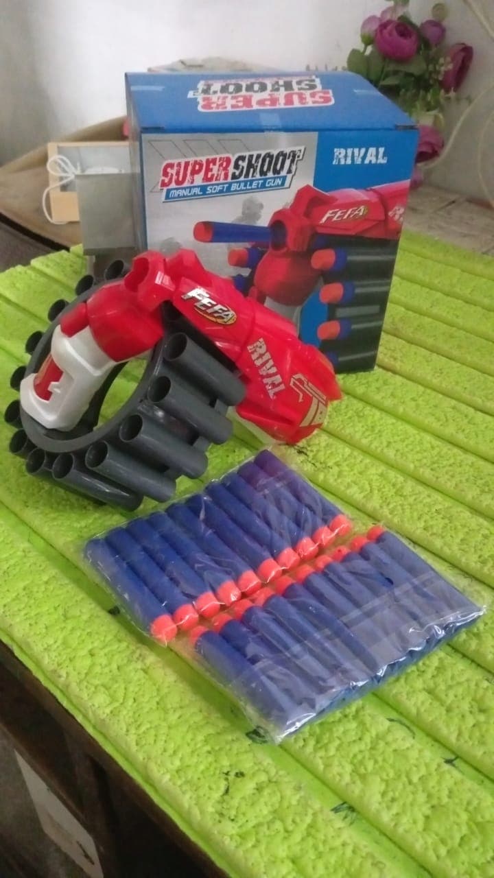 Amazing Toy Gun, Gun for Children, 20 Soft Bullets (1 Set) thumbnail 7