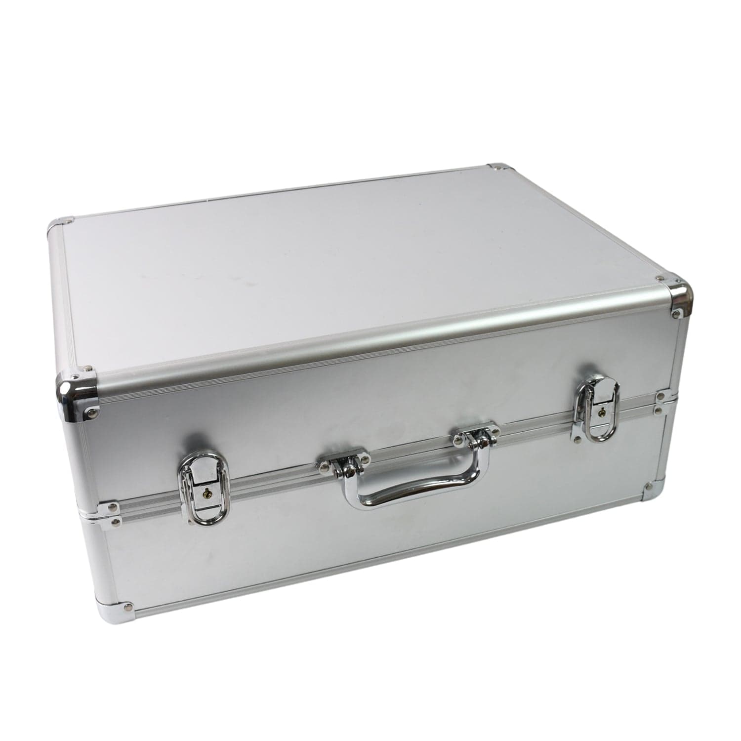 Aluminium & Wooden Multipurpose Portable Suitcase Travel Tool Box With 2 Keys For Lock (45—29—20 Cm / 1 Pc) thumbnail 5