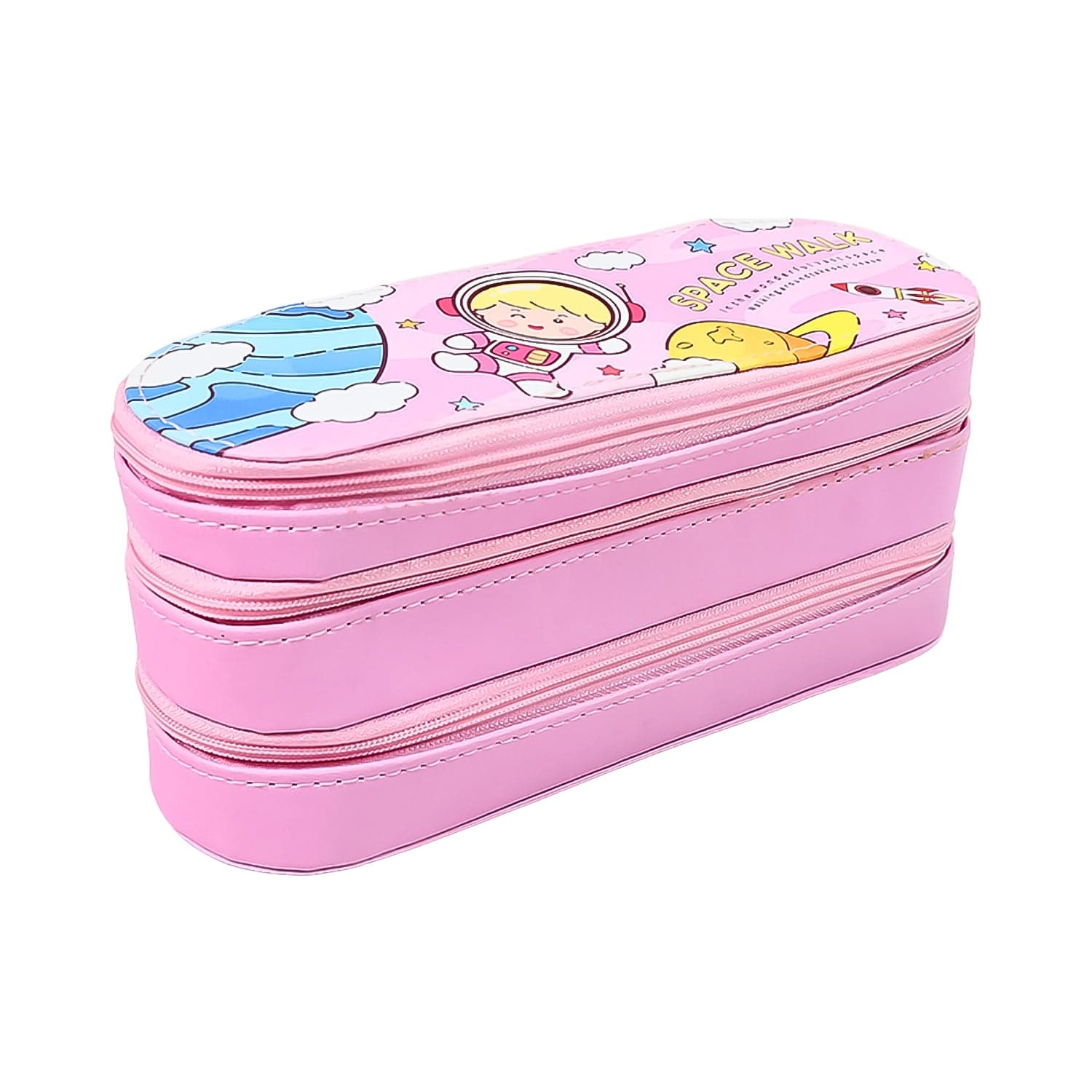 3 Layer Large Capacity With Multi-Functional Pencil Case (1 Pc) thumbnail 5