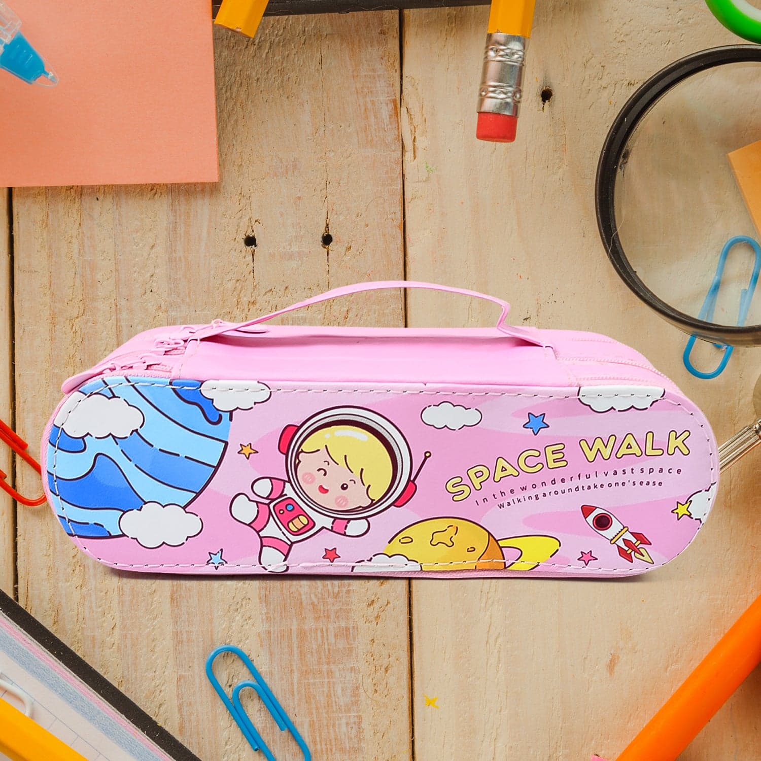 3 Layer Large Capacity With Multi-Functional Pencil Case (1 Pc) thumbnail 6