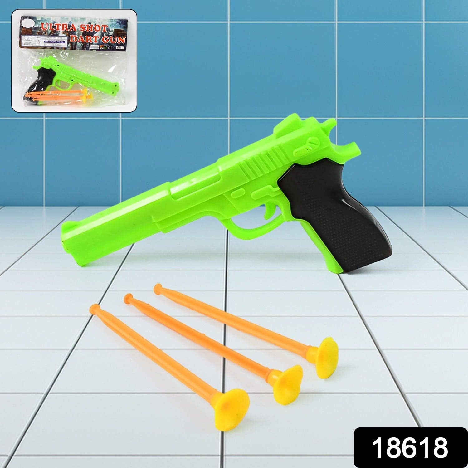Manual 1 Gun Toys for Kids with 3 Free Soft Suction Dart Bullets / Arrow (1 Set) thumbnail 2