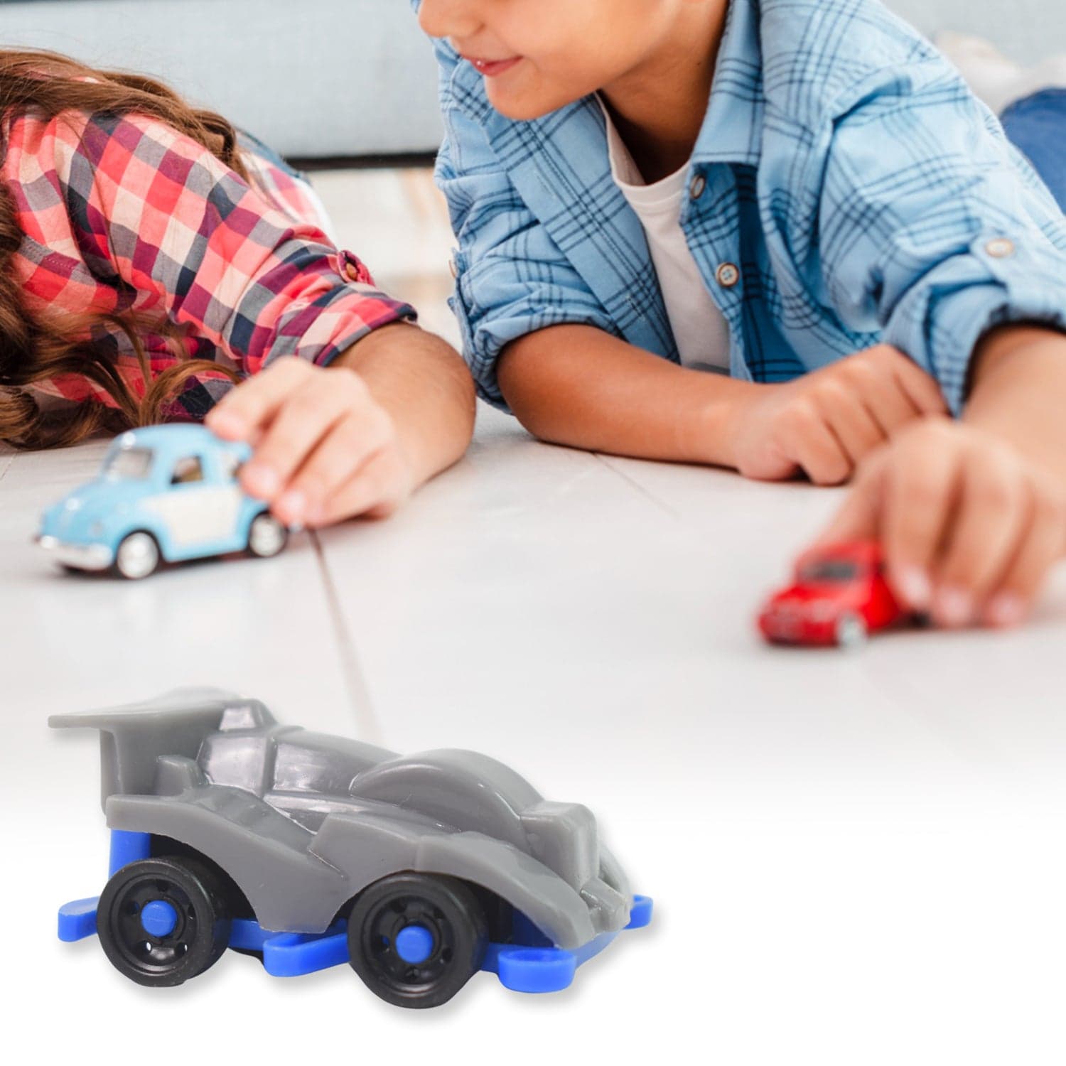 Mini Pull Back Car & Aeroplane Plastic Pull Back Car Cartoon Toys (12 Pcs Set) thumbnail 6