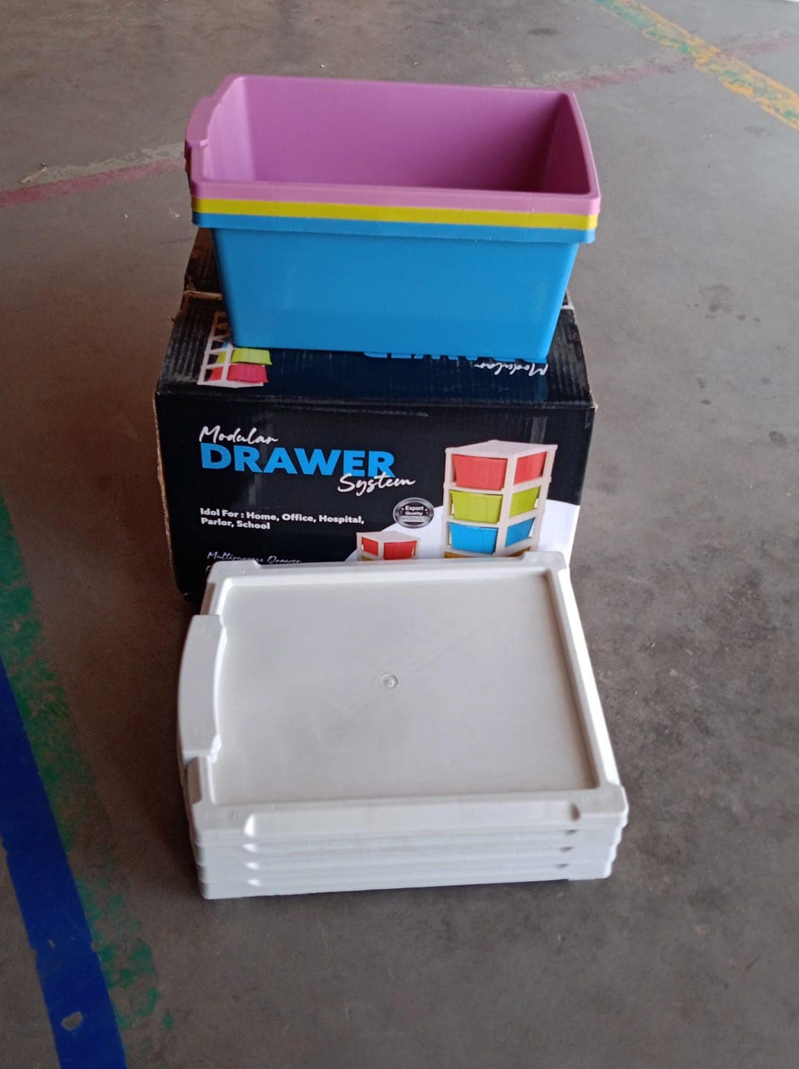 3 Layer Plastic Drawer Storage Organizer (1 Pc) thumbnail 7