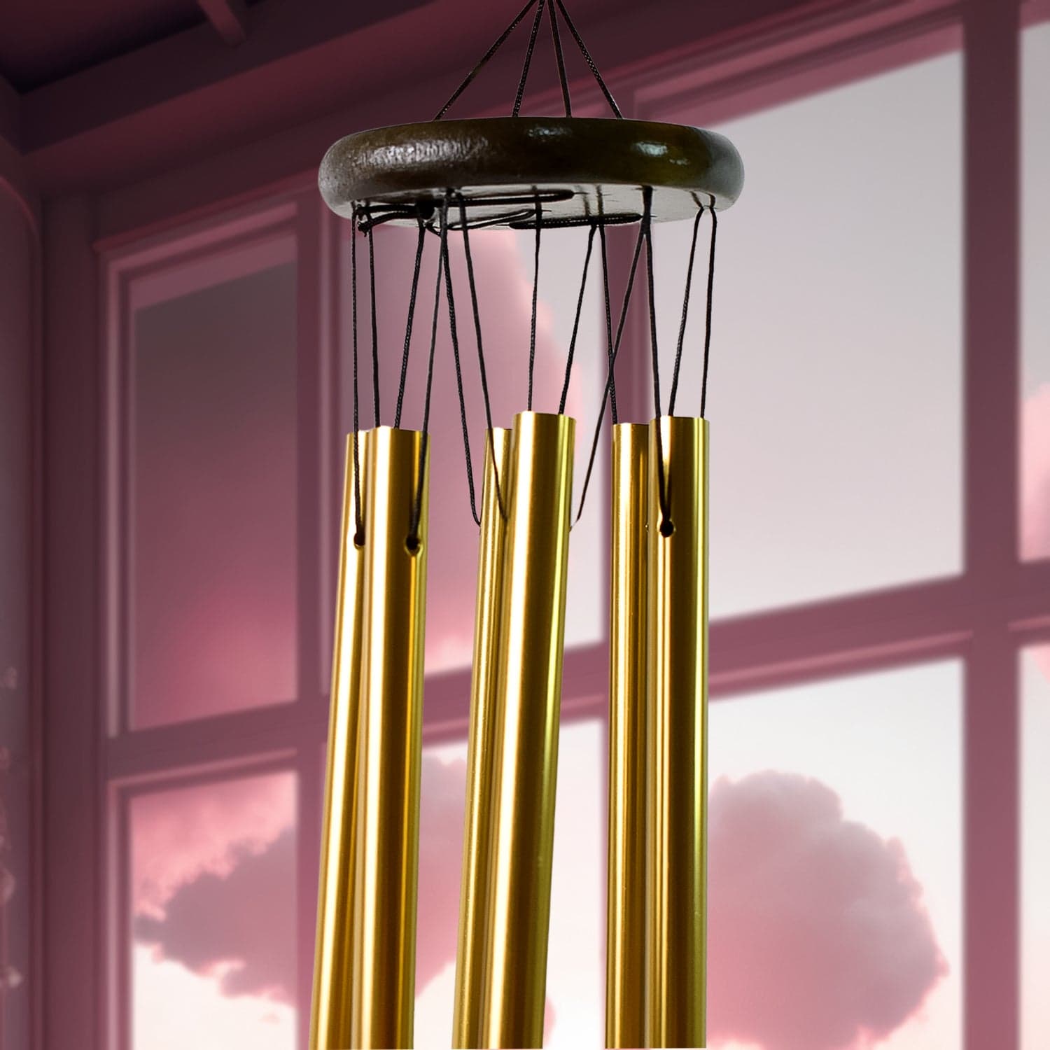 Wind Chime Musical Wind Chime with 6 Tuned Tubes and Hook (1 Pc) thumbnail 3