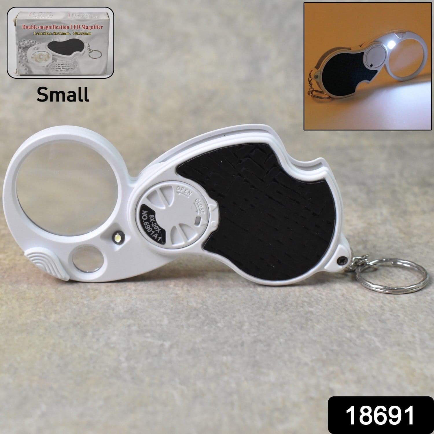 Double-Magnification Led Magnifiers with Light (1 Pc / Small) thumbnail 2