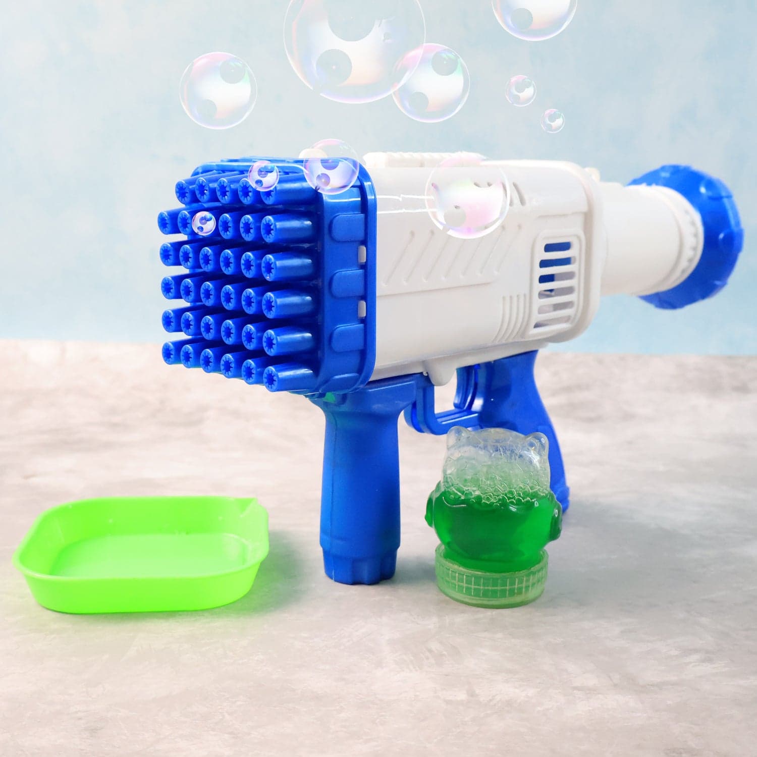 32 Holes Big Rechargeable Powerful Machine Bubble Gun Toys (1 Set) thumbnail 3