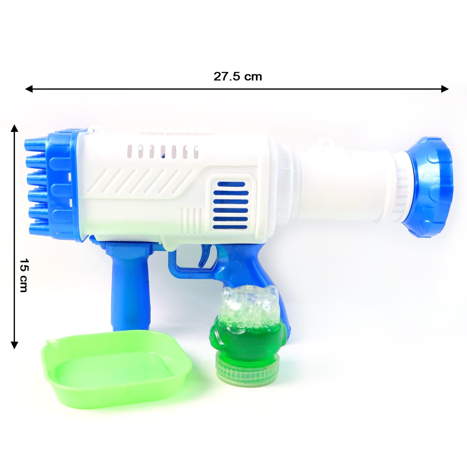 32 Holes Big Rechargeable Powerful Machine Bubble Gun Toys (1 Set) thumbnail 6