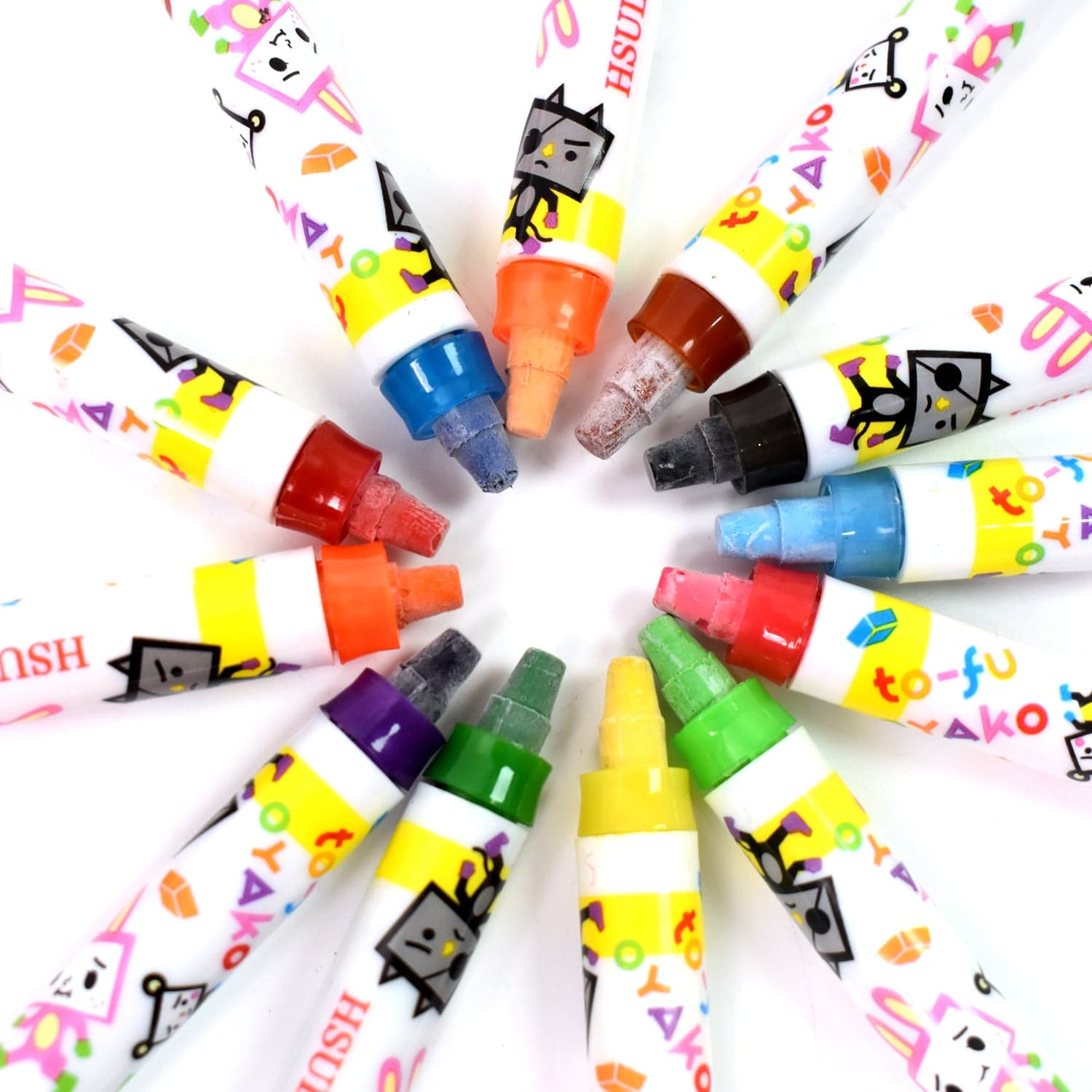 Crayons - 12 Colours Washable Testable Non-Toxic Jumbo Crayons for Toddlers thumbnail 4