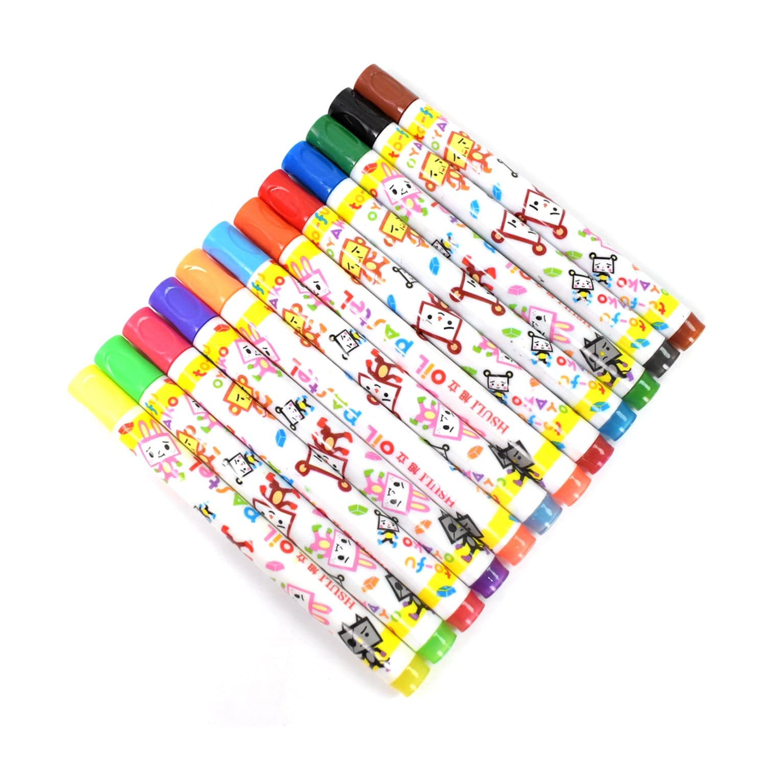 Crayons - 12 Colours Washable Testable Non-Toxic Jumbo Crayons for Toddlers thumbnail 6