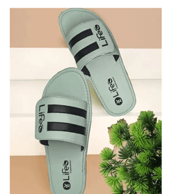 LifeO--Men's Synthetic Leather Flip Flip