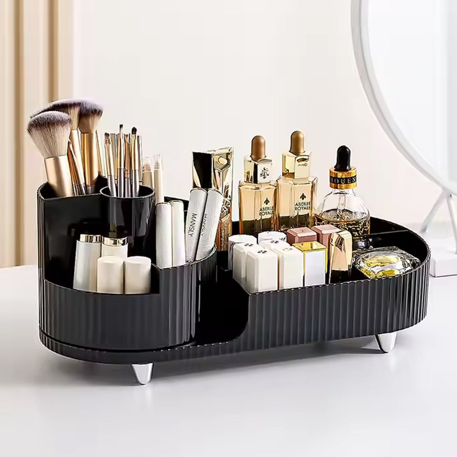 Multi Compartment Cosmetic make up organizer dressing table (1 Pc / Mix Color) thumbnail 3