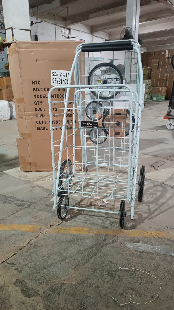 Foldable Shopping Trolley with Wheels ( MOQ :- 2 Pc) thumbnail 7