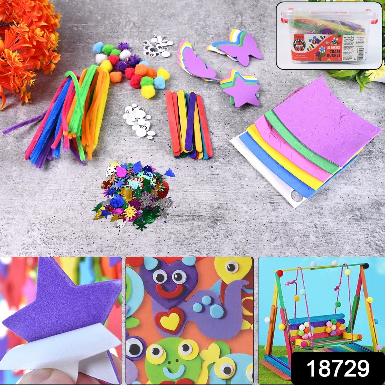 All in One Kids Arts & Crafts Supplies Kit thumbnail 2