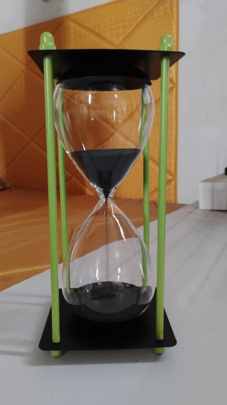 Glass & Stainless Steel Decorative Sand Timer 19 cm (1 Pc) (2 Minute Approx) thumbnail 8