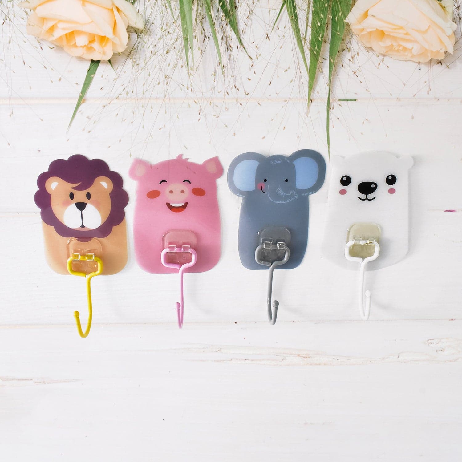 Wall Mounted Cartoon Hooks Self Adhesive Hooks (10 Pcs Set) thumbnail 3