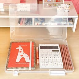 Document Holder File Organizer Box Storage Boxes Lids (1 Pc / 24—17 Cm)