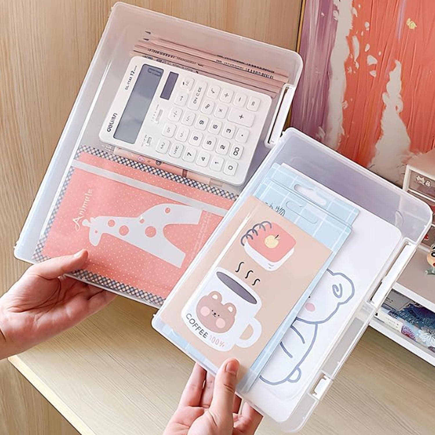 Document Holder File Organizer Box Storage Boxes Lids (1 Pc / 24—17 Cm) thumbnail 8
